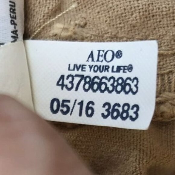 American Eagle Mens Pants Size 29x28 Hemmed Extreme Flex Khaki Straight Relaxed - Picture 12 of 14